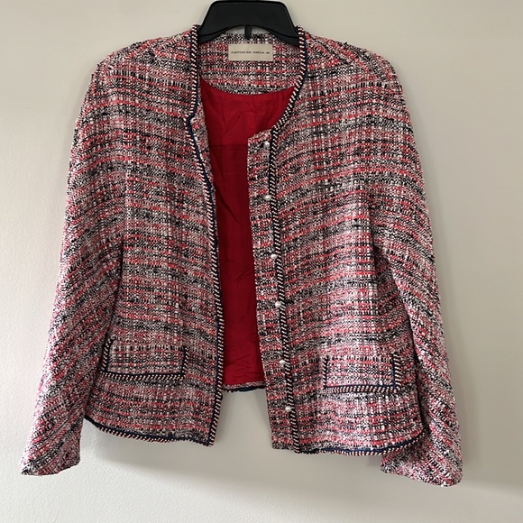 PURIFICACION GARCIA pearl button multicolor boucle tweed jacket blazer M/L 44 EU - Picture 17 of 17